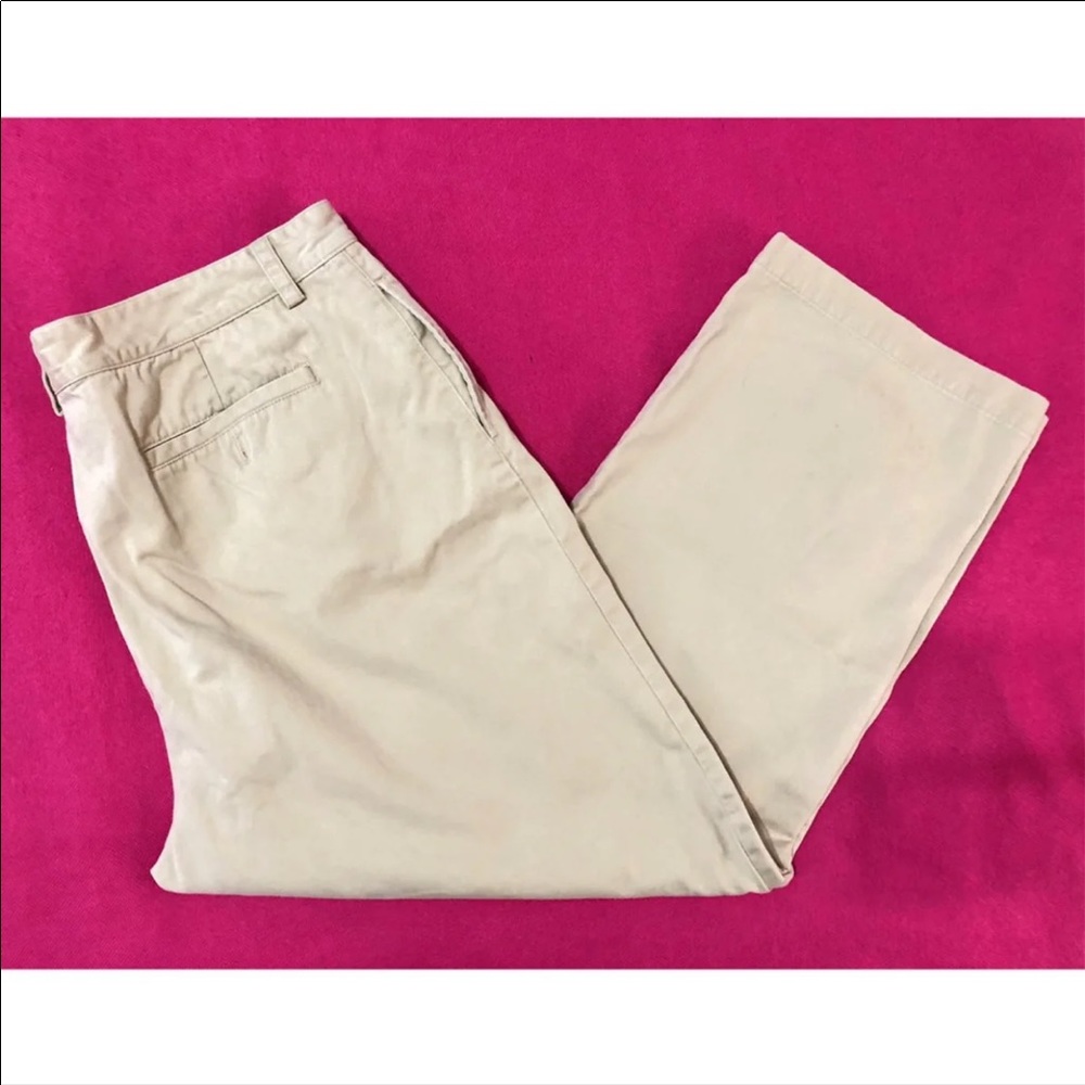 RALPH LAUREN Khaki Crop Ankle Pants